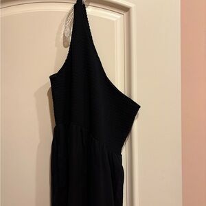 American Eagle Black One-Shoulder Dress